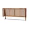 Baxton Studio Rina Ash Walnut Finished and Rattan Full Size Wrap-Around Headboard 159-9813 - alternate 1